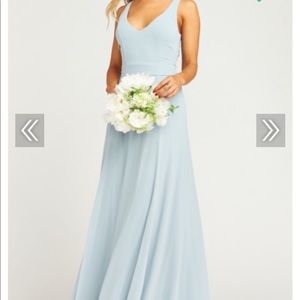 Show Me Your Mumu Jenn Maxi Dress Steel Blue